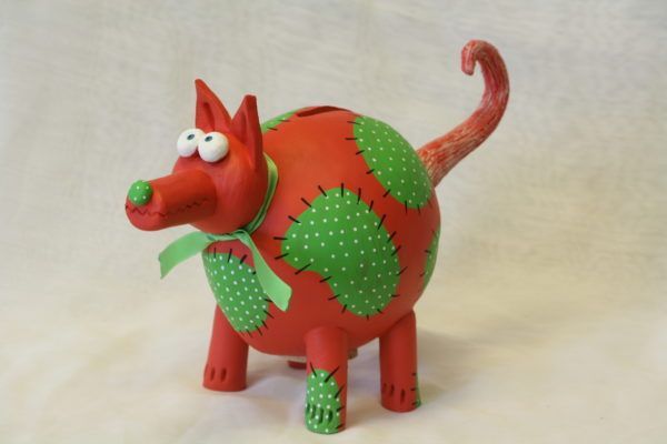 Tirelire artisanale en céramique pièce unique