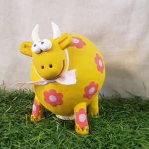 Tirelire vache céramique