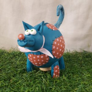 Tirelire loup céramique