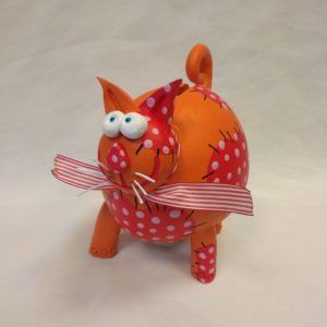 Tirelire artisanale en céramique pièce unique