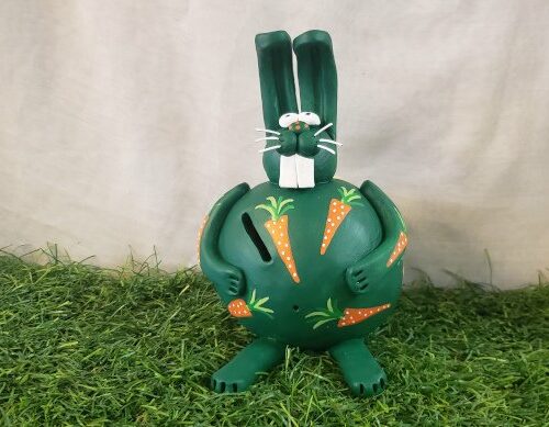 Tirelire lapin céramique