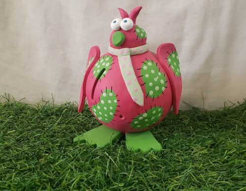 Tirelire chouette céramique