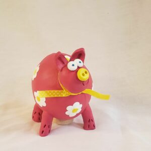Tirelire céramique cochon rose