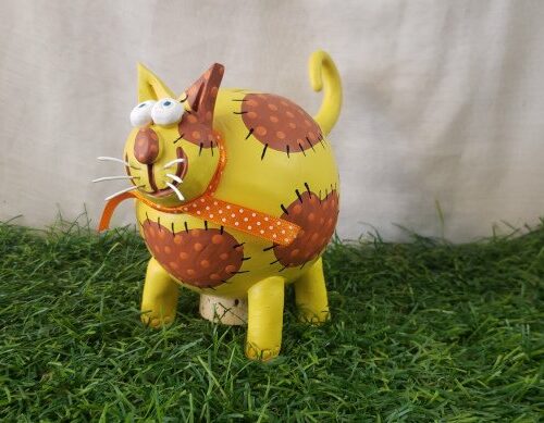 Tirelire chat céramique