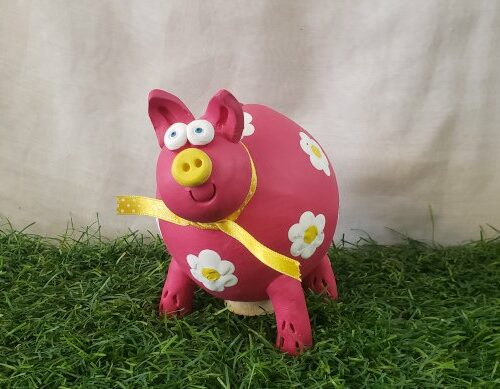 Tirelire cochon céramique