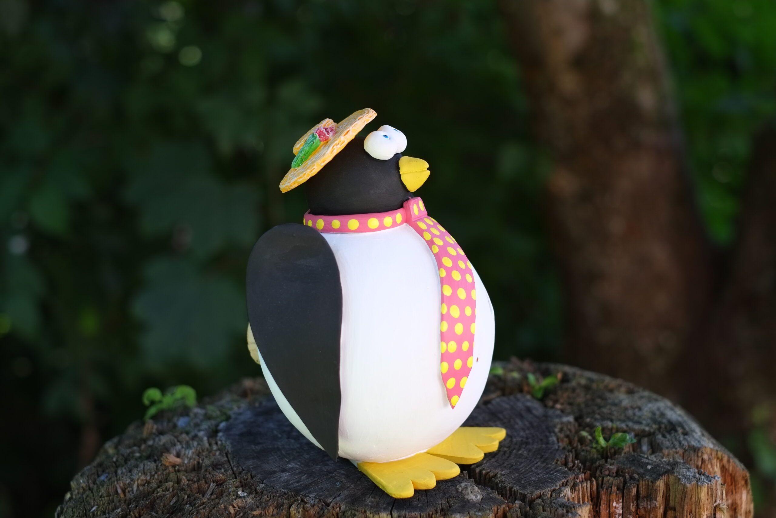 Tirelire céramique pingouin