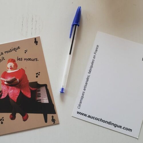 Carte postale conteuse céramique Carte postale conteuse céramique