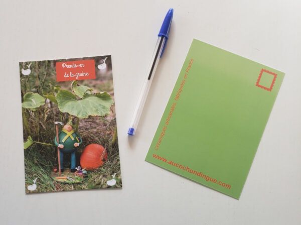 Carte postale jardinier céramique