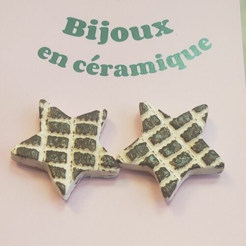 Boucles d'oreilles en céramique