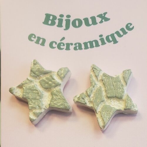 Boucles d'oreilles en céramique