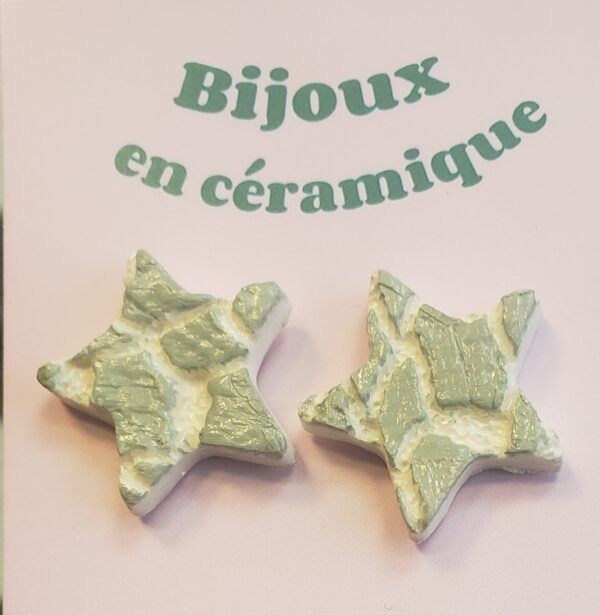 Boucles d'oreilles en céramique