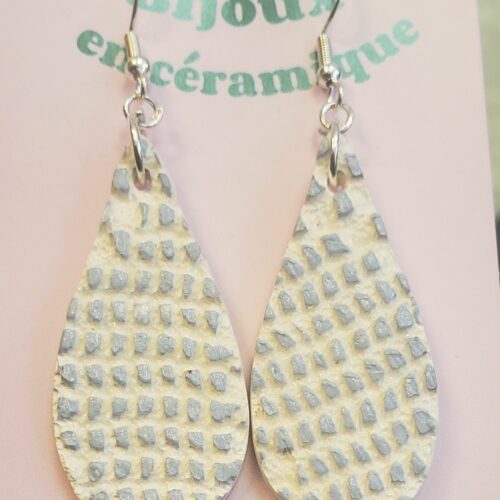 Boucles d'oreilles en céramique