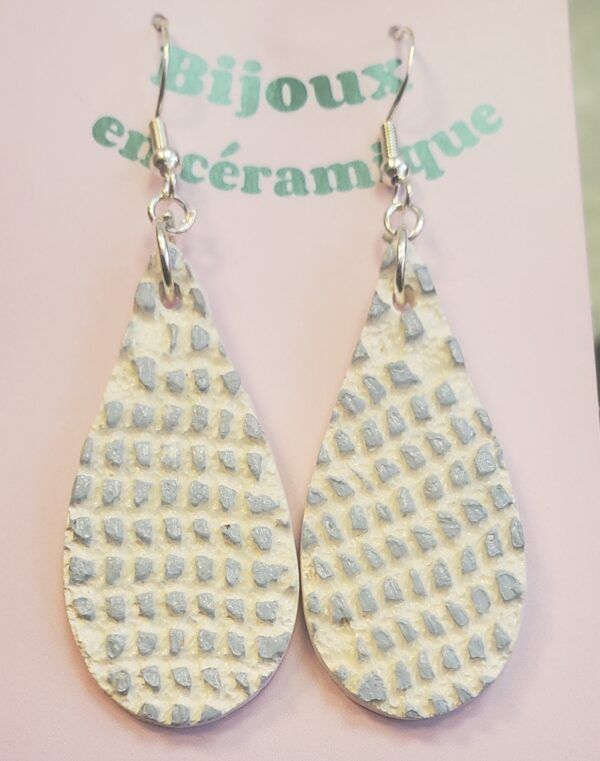 Boucles d'oreilles en céramique
