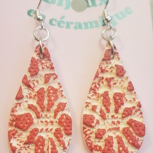 Boucles d'oreilles en céramique