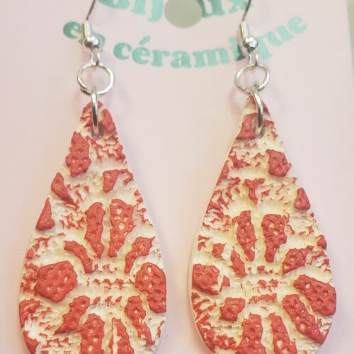 Boucles d'oreilles en céramique