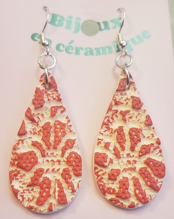 Boucles d'oreilles en céramique
