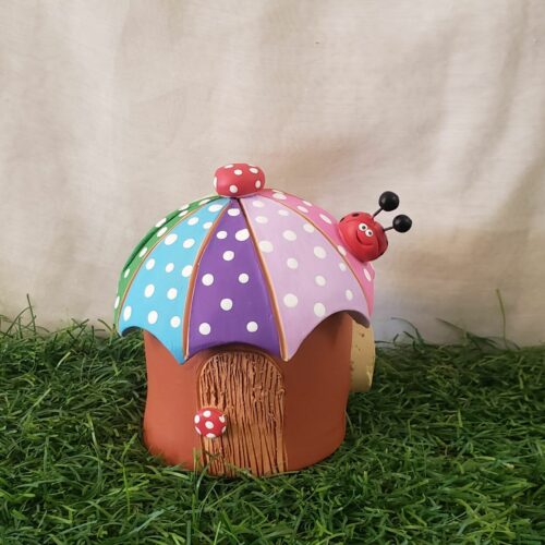 Tirelire maison parapluie