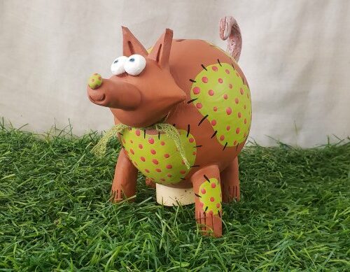 Tirelire renard céramique