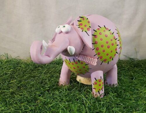 Tirelire éléphant céramique