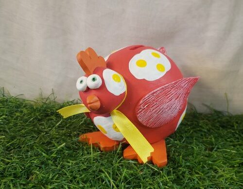 Tirelire poule céramique