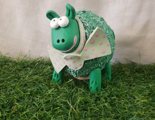 Tirelire mouton céramique