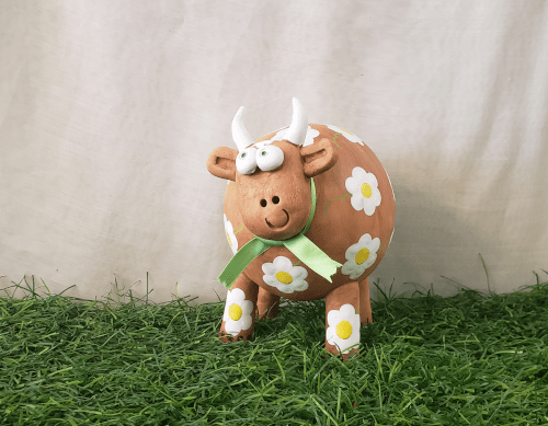 Vache décorative céramique