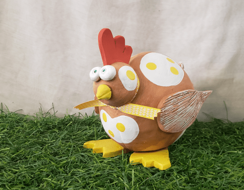 Poule décorative céramique